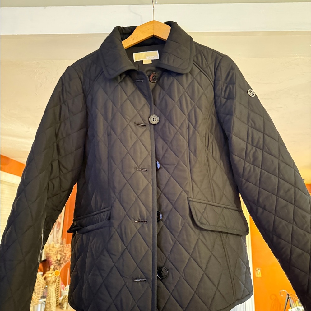Michael Kors Women's Black Quilted Puffer Coat